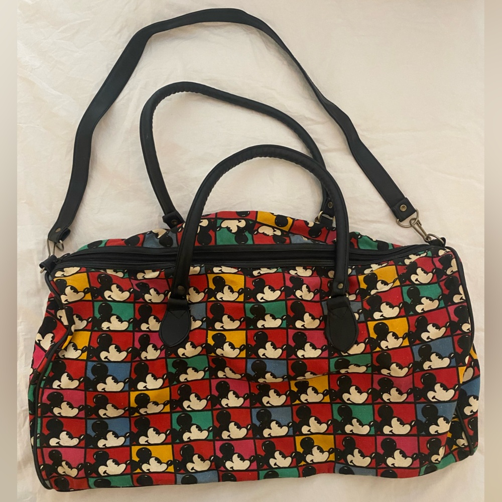 Vintage Mickey Mouse Disney Duffle Bag